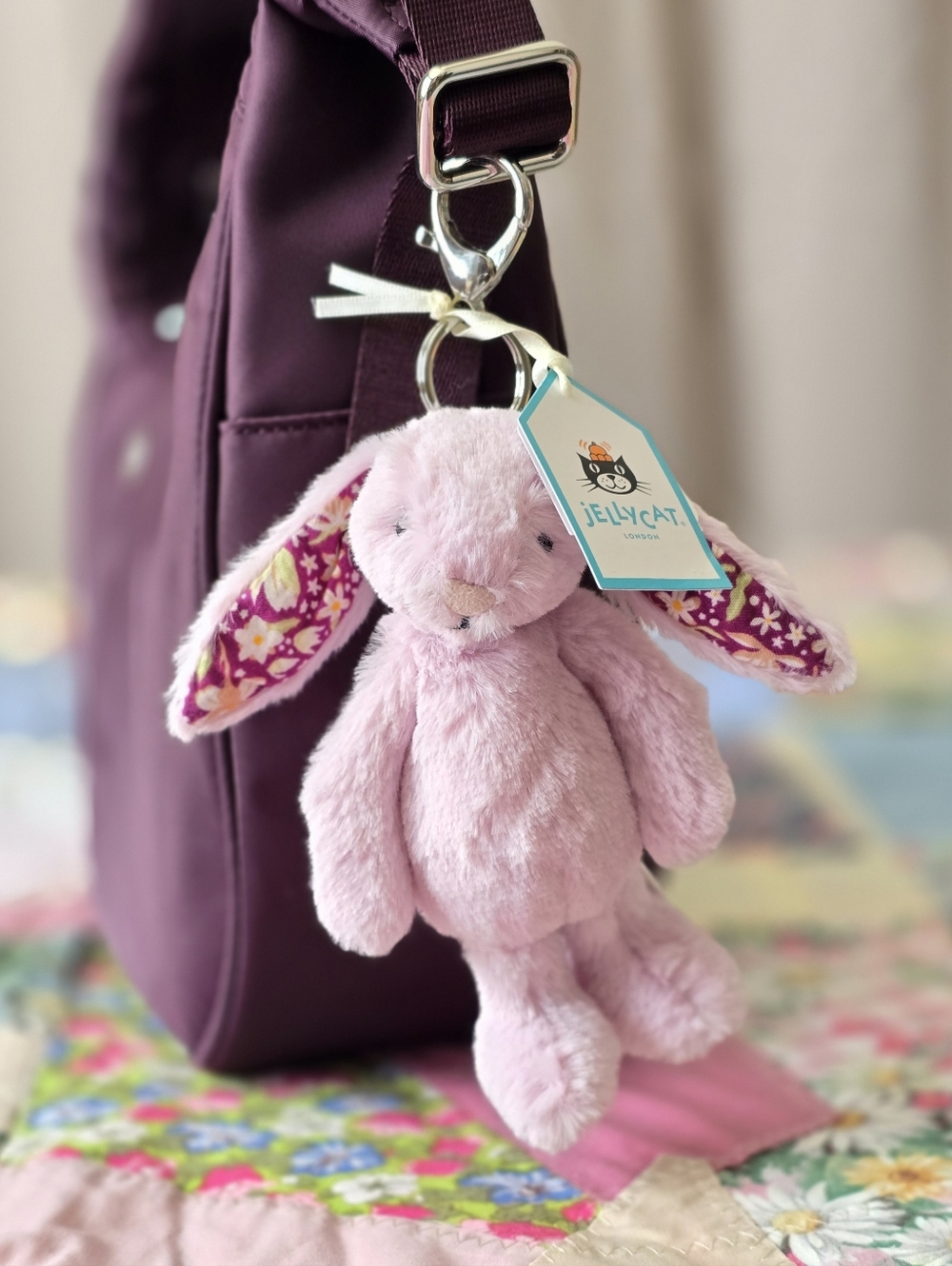 *NWT* JELLYCAT Thistlepop Blossom Bunny Bag Charm